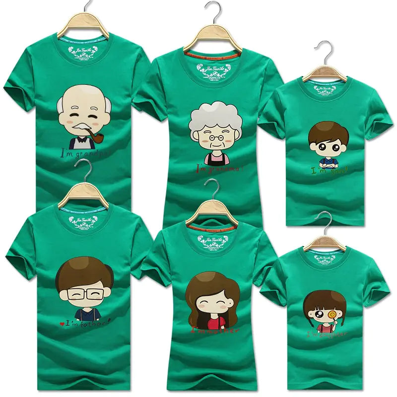 2020 Summer Family Matching T-Shirts for Six People