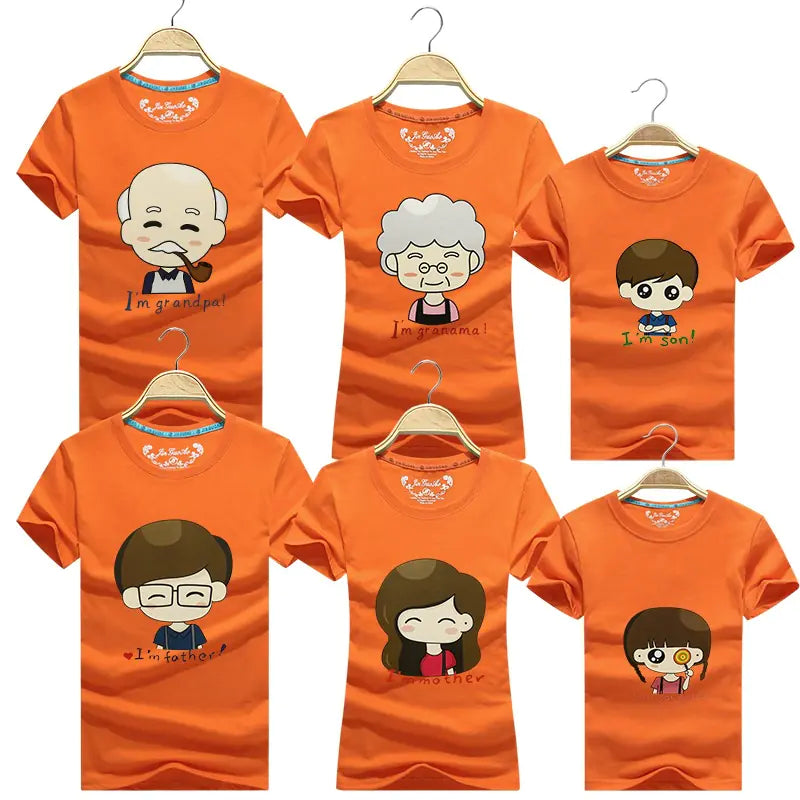 2020 Summer Family Matching T-Shirts for Six People