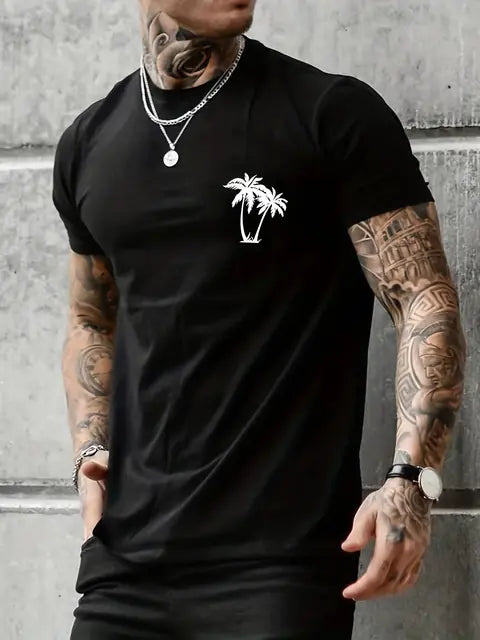 Men's Cotton Loose Short Sleeve Casual T-Shirt