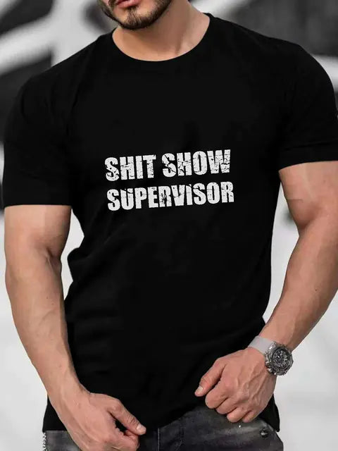 Men's Cotton Loose Short Sleeve Casual T-Shirt