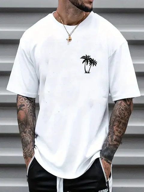 Men's Cotton Loose Short Sleeve Casual T-Shirt