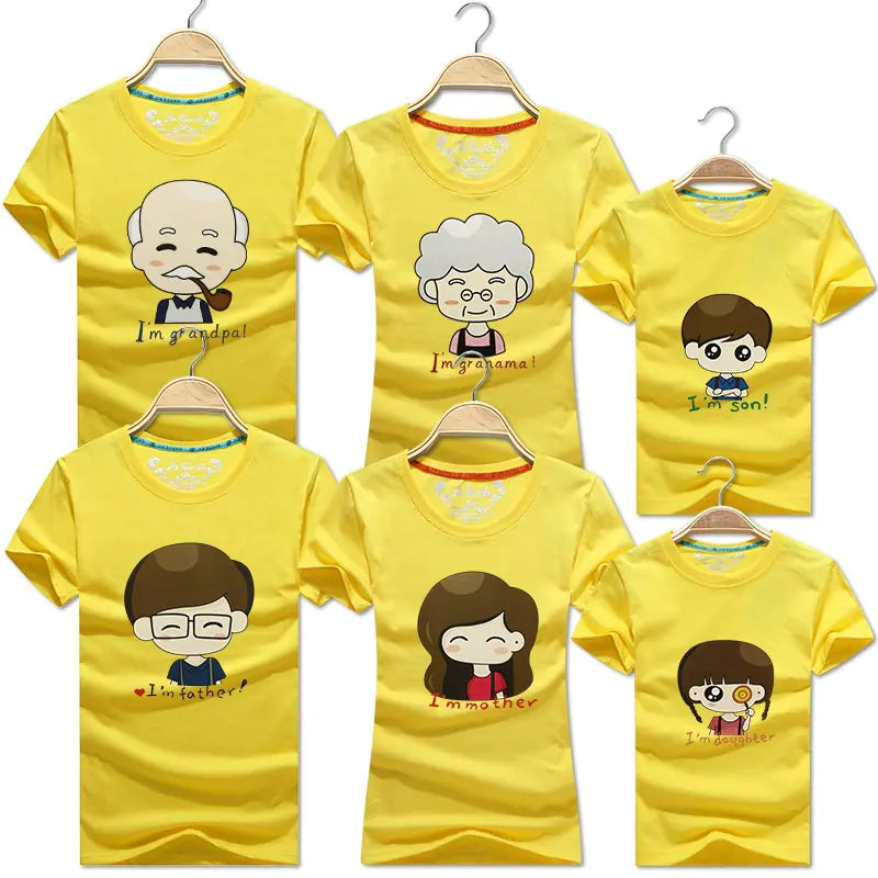 2020 Summer Family Matching T-Shirts for Six People