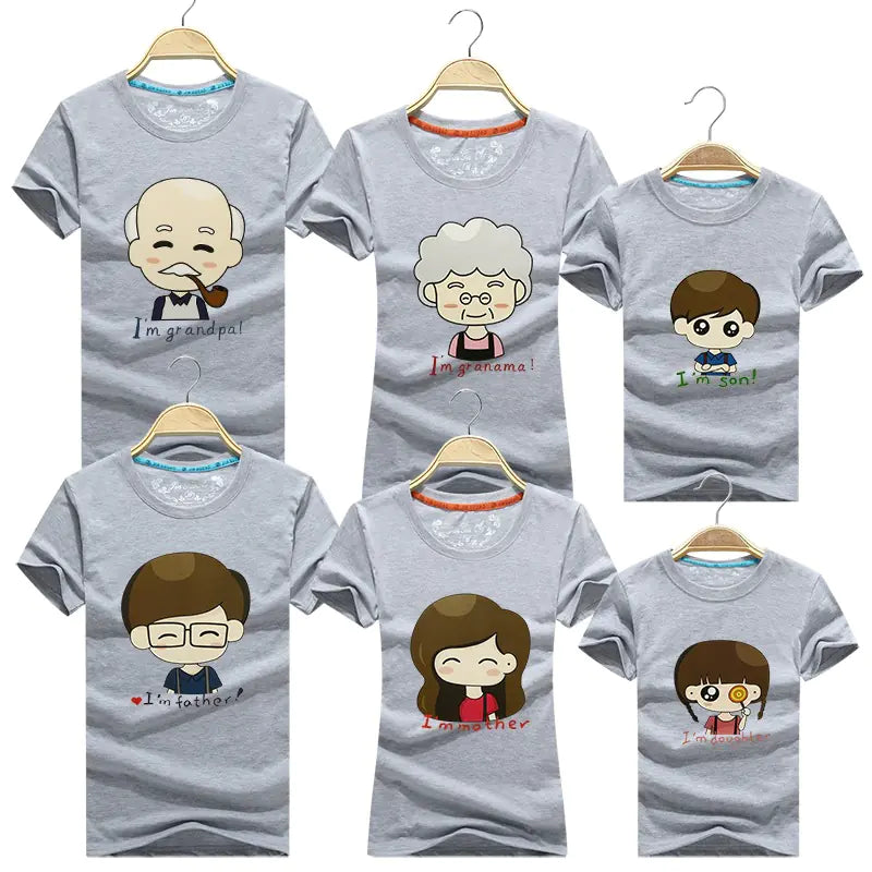 2020 Summer Family Matching T-Shirts for Six People