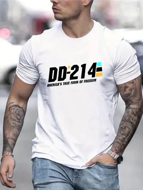 Men's Cotton Loose Short Sleeve Casual T-Shirt