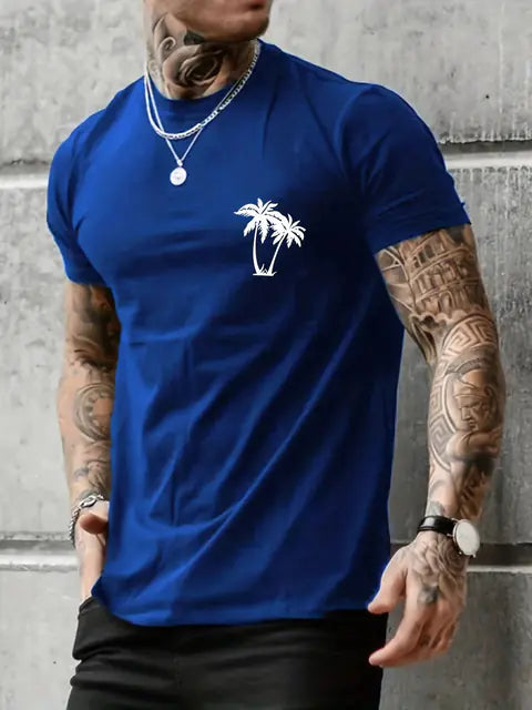 Men's Cotton Loose Short Sleeve Casual T-Shirt